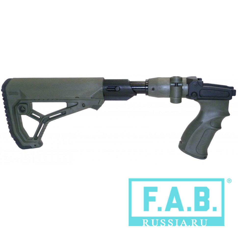 Складной телескопический приклад FAB Defense CSVD SB с компенсатором ...