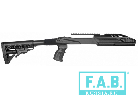 Ложе с рукояткой FAB Defense M4 PRO R10/22 и нескладным прикладом GLR16 для Ruger 10/22 