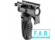 Рукоятка FAB Defense FFGS-1 складная тактическая передняя с держателем фонаря