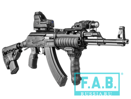 Приклад FAB Defense SURVIVAL GK-MAG с магазином на 10 патронов AK47/АК74/Сайга 