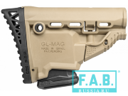 Затыльник FAB Defense SRP обрезиненный снайперский для прикладов GL-SHOCK и GL-MAG