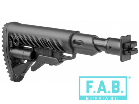 Телескопический приклад FAB Defense M4-VEPR FK SB с компенсатором отдачи для Вепрь 12