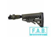 Складной телескопический приклад FAB Defense M4-AK P SB с компенсатором отдачи для АК47/74